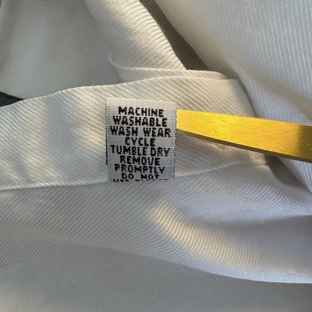 Vtg Paul Stuart White Long Sleeve Button Down Shirt Women’s Size 4 100% Cotton - Picture 12 of 16